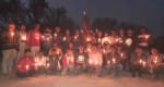 रानीपुर ब्लाक मुख्यालय स्थित बाबा बरीयासन देव के प्रतिमा के पास कैंडिल जलाकर पुलवामा के शहीदों ?