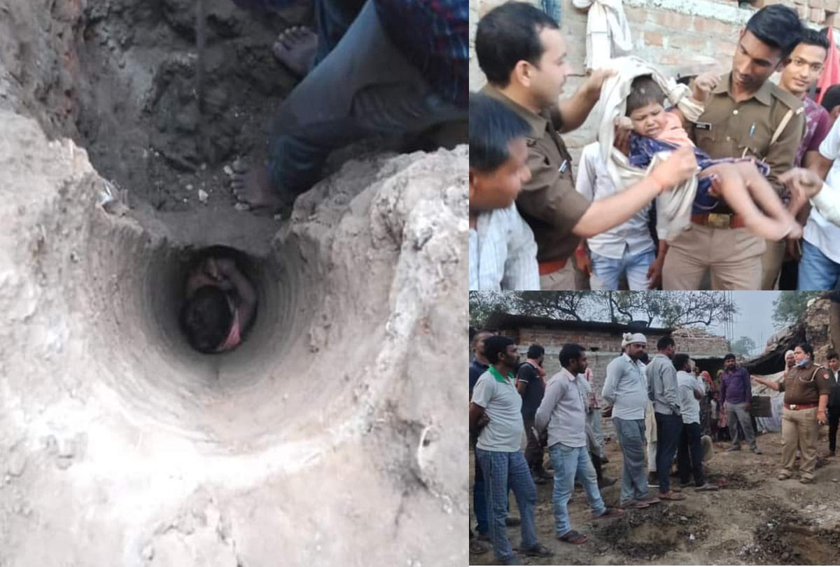 3-year-old girl falls in borewell, taken out safely