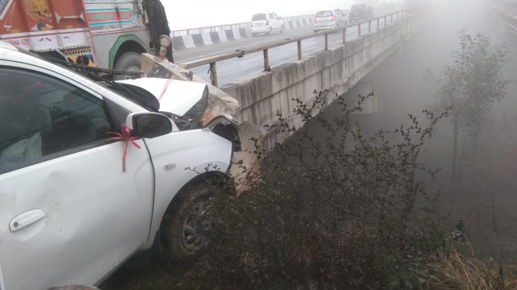 Accident on highway, eight people injured