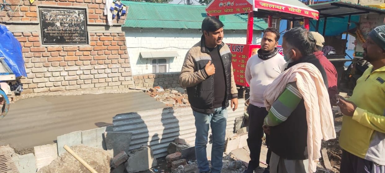 illigal construction stopped in hamirpur
