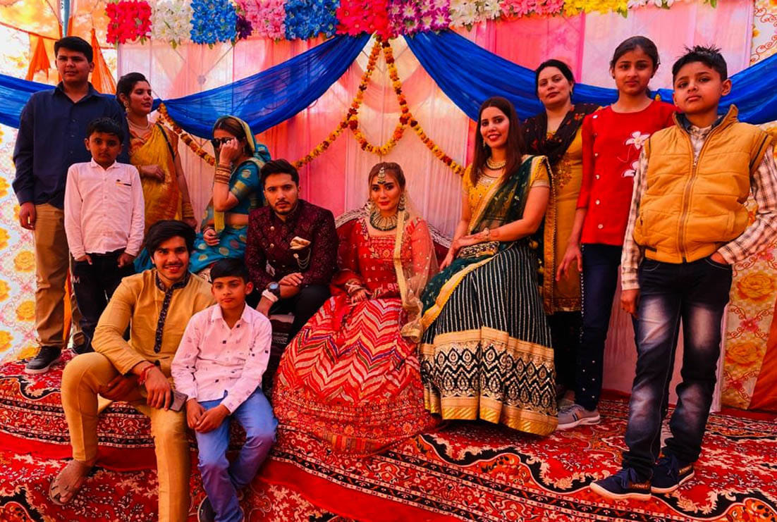 Actor Gautam Nain reached village with Indonesian bride