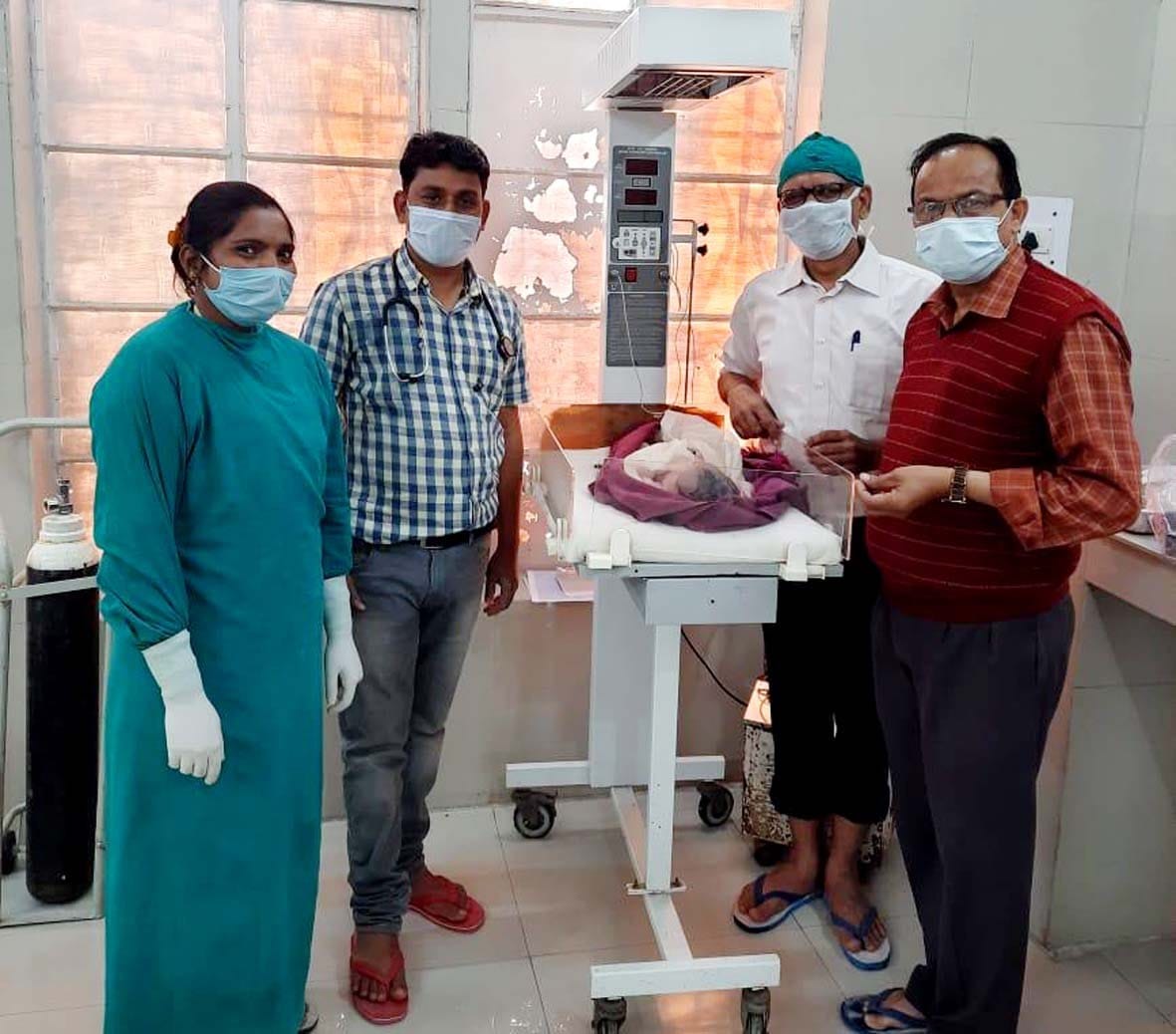 Caesarean-born girl in Conch CHC