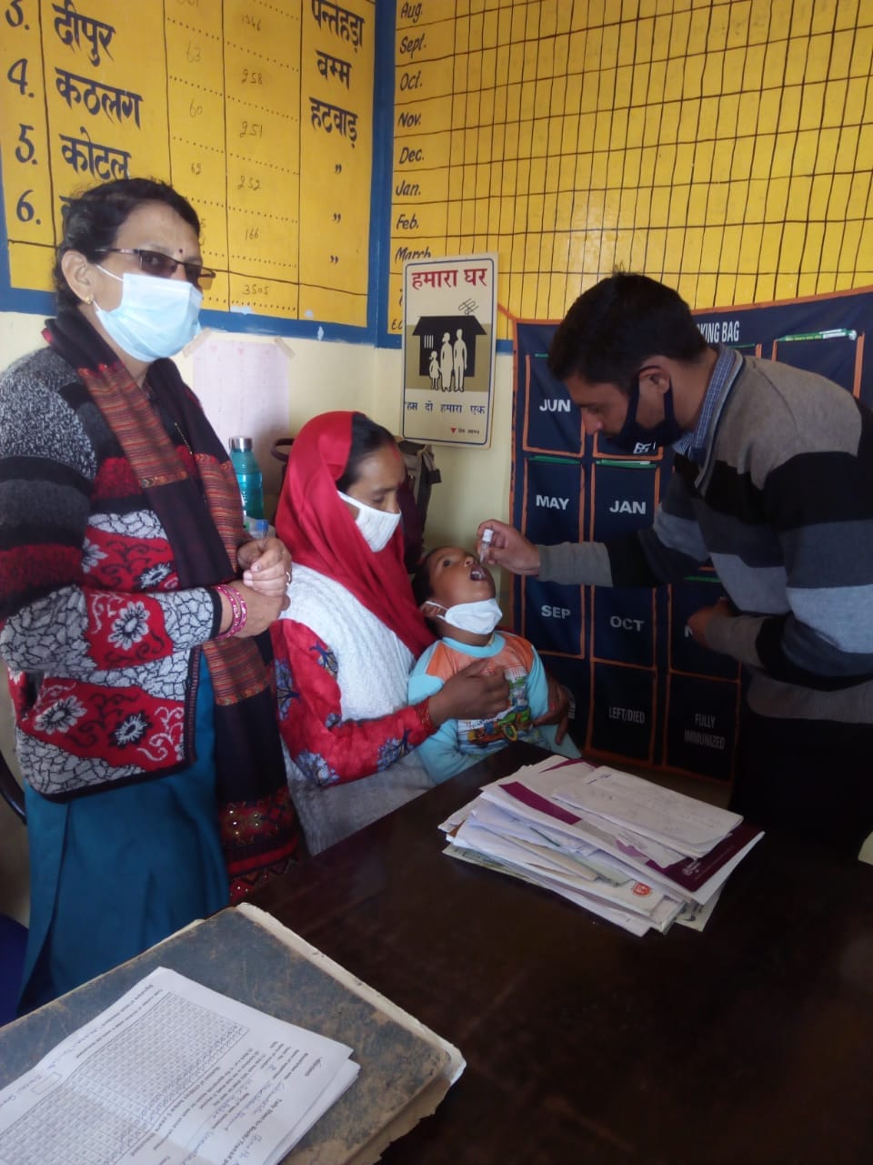 29,256 children received polio supplements in the district