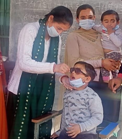 pulse polio vaccination drive,chamba news,45899 child take vaccine
