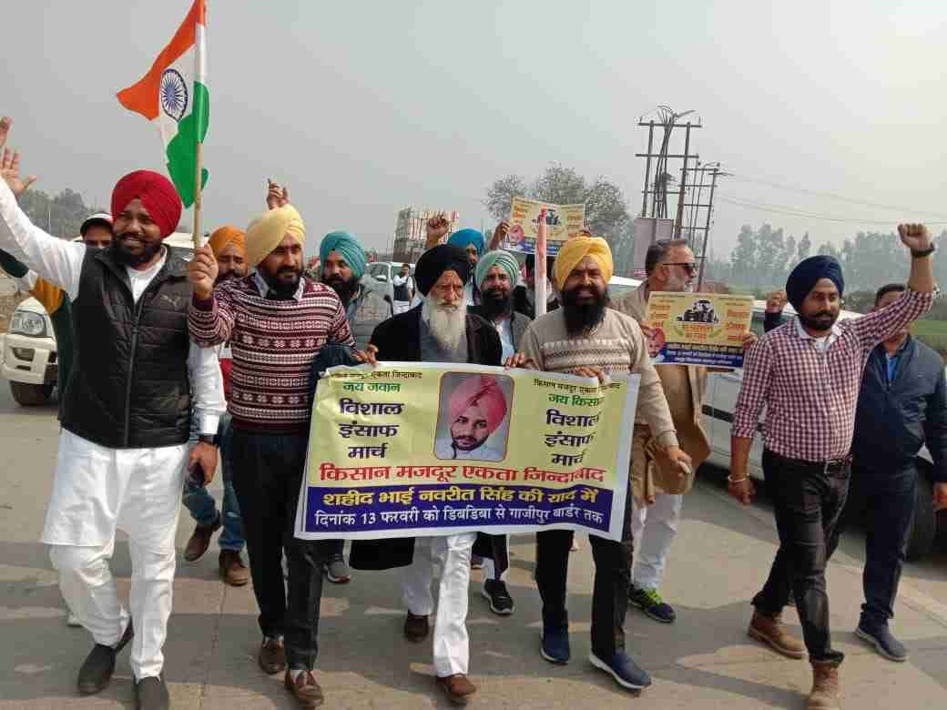 Tribute paid to farmer Navrita by taking out march