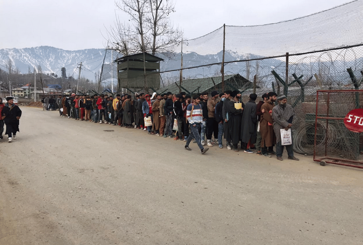 Document verification camp was organized in the valley for the army aspirants