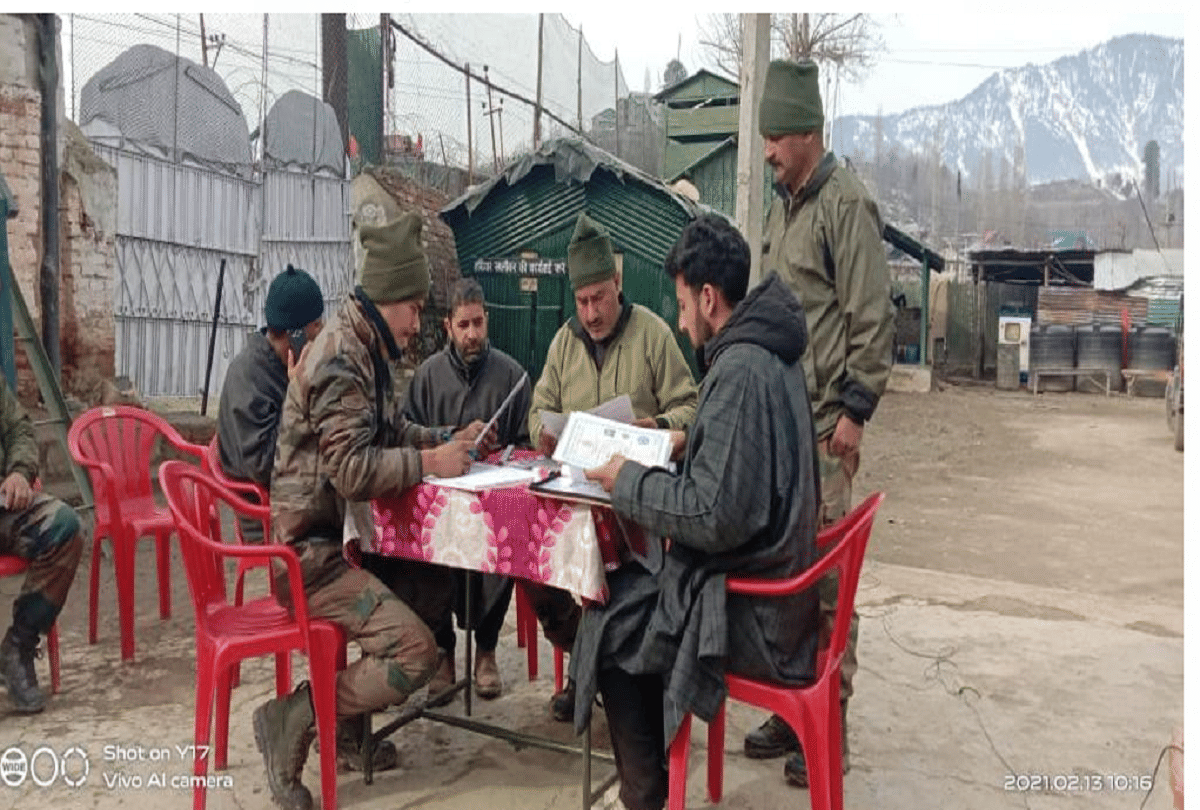 Document verification camp was organized in the valley for the army aspirants