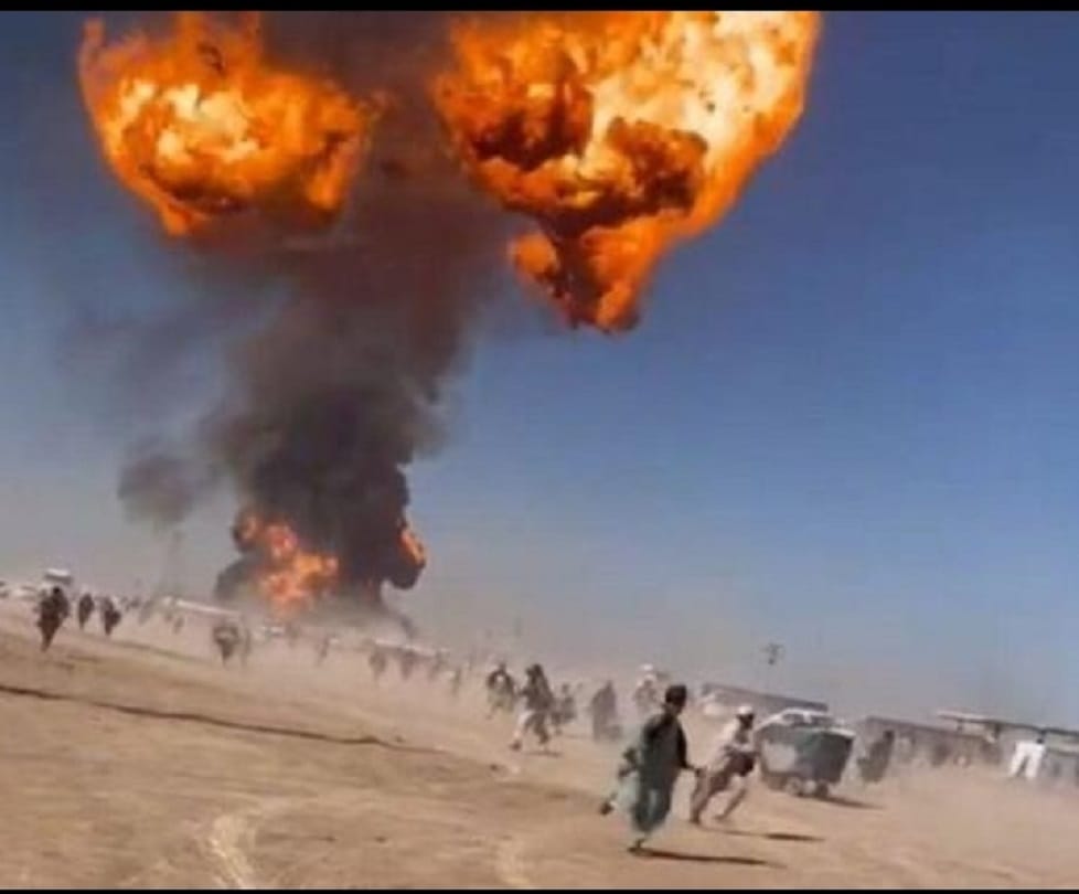 Explosive fire in oil tanker on Afghan Iran border, seven people injured in Afghanistan