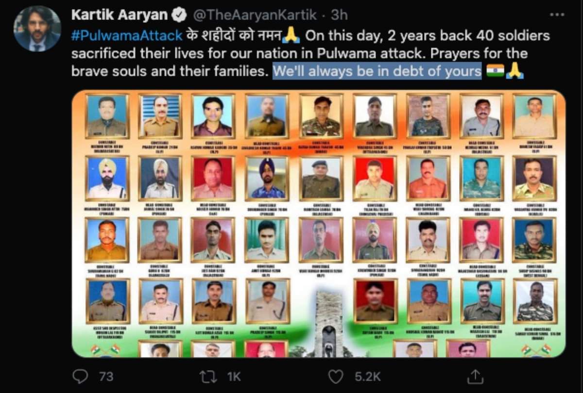 Akshay kumar to Anupam kher pay tribute to soldiers who were martyred in Pulwama attack