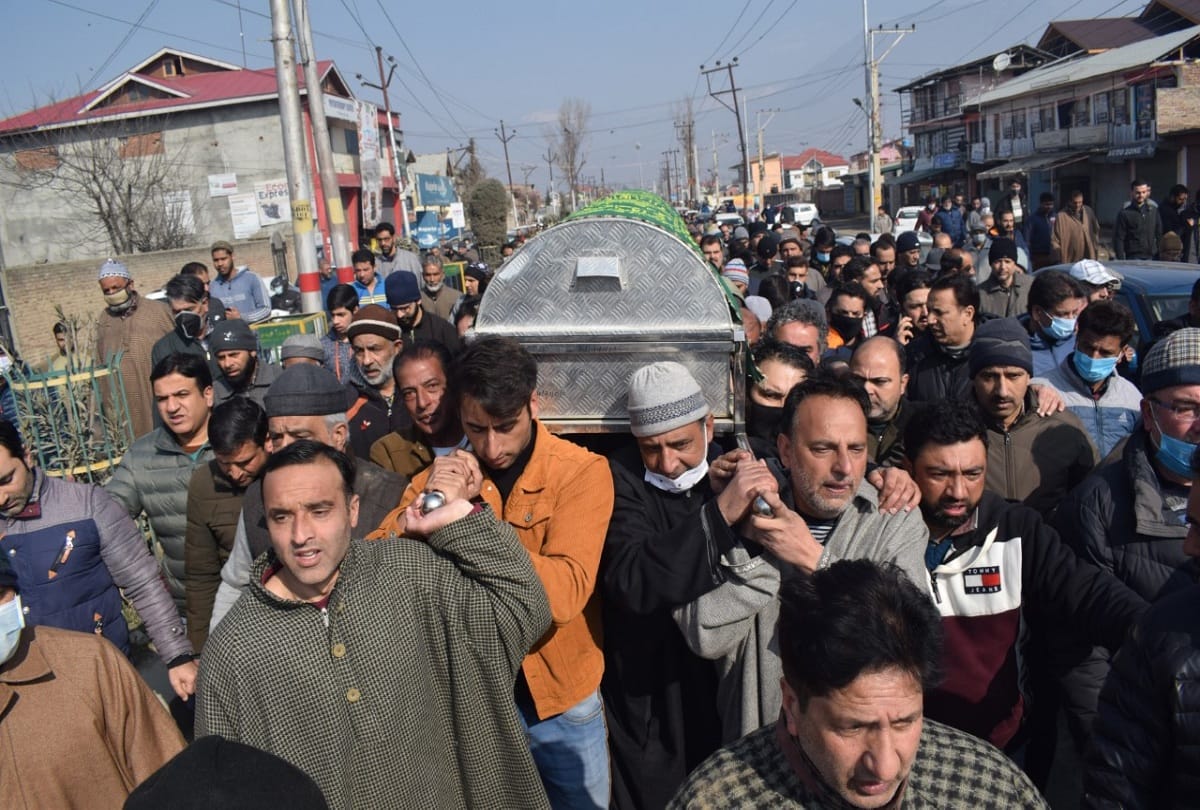 Kashmiri engineer funeral glacier bursting in Chamoli Uttarakhand