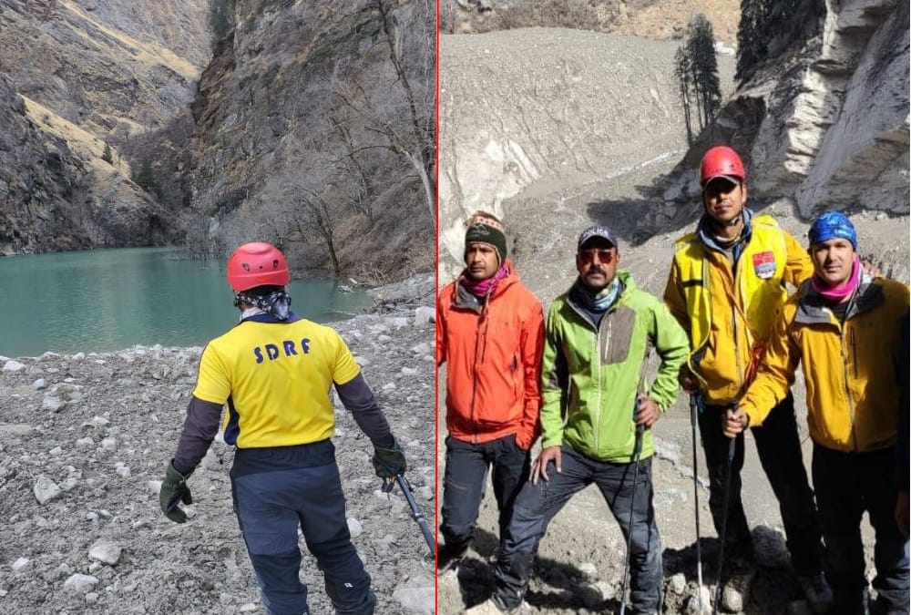 Uttarakhand Chamoli News: Sdrf Reached to Lake in Rishi Ganga