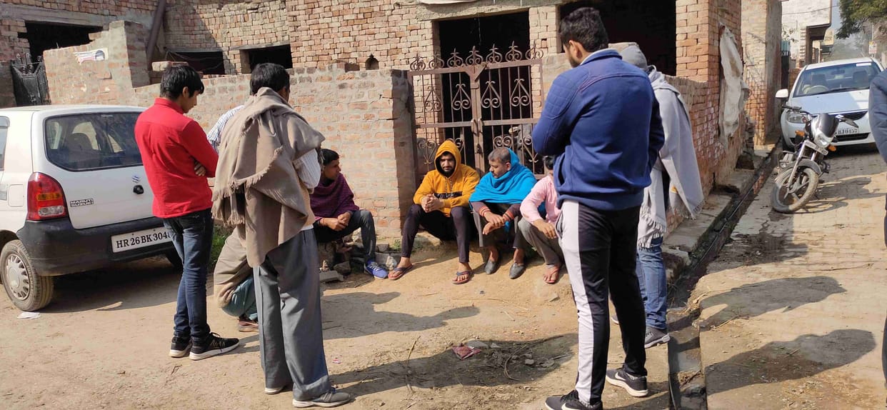 rohtak murder, couple, funeral