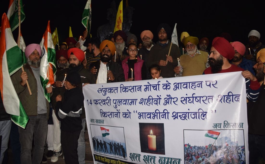 Farmers paid tribute to Pulwama martyrs