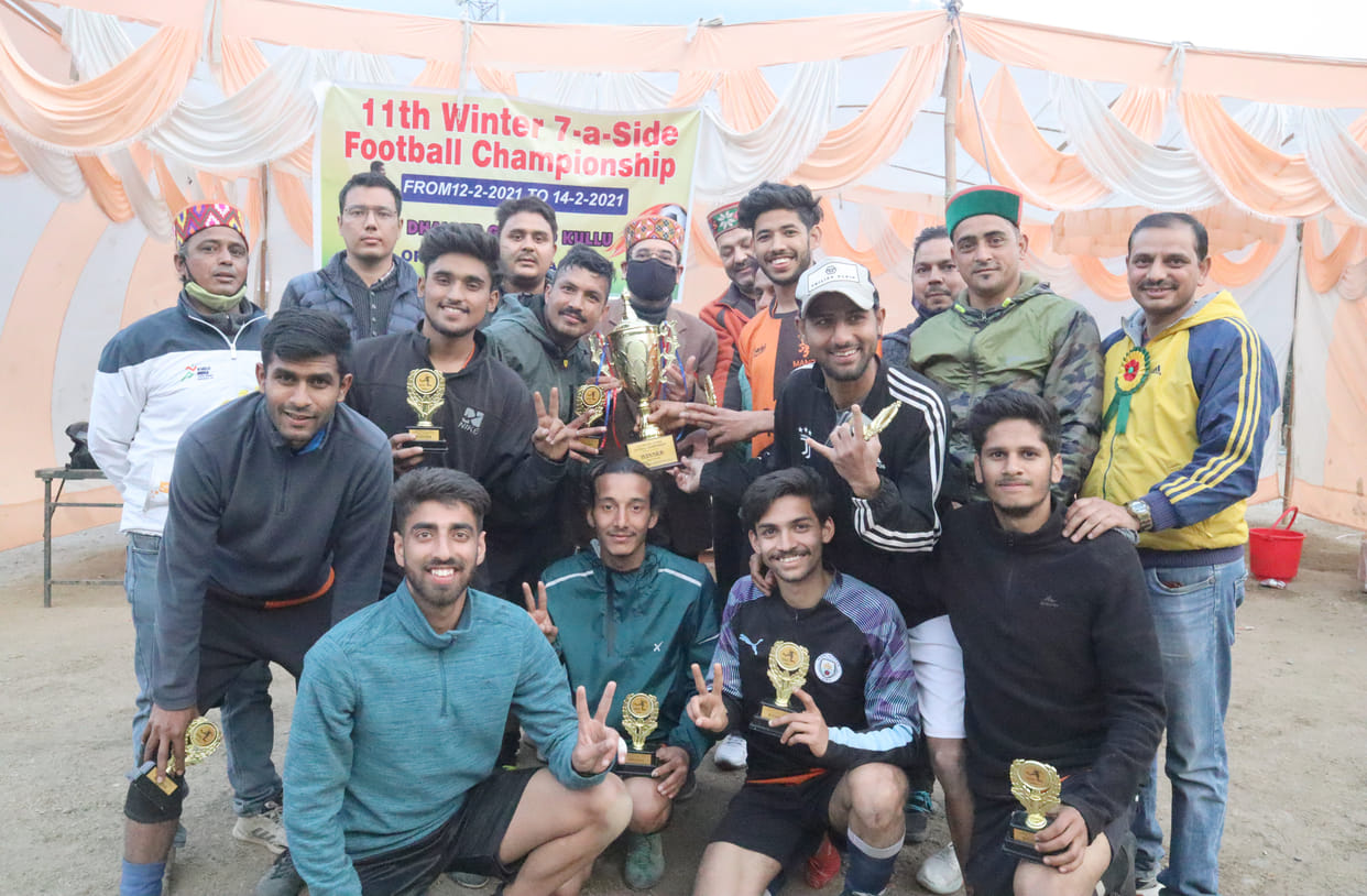 tranp fc team won fftball trophy in kullu