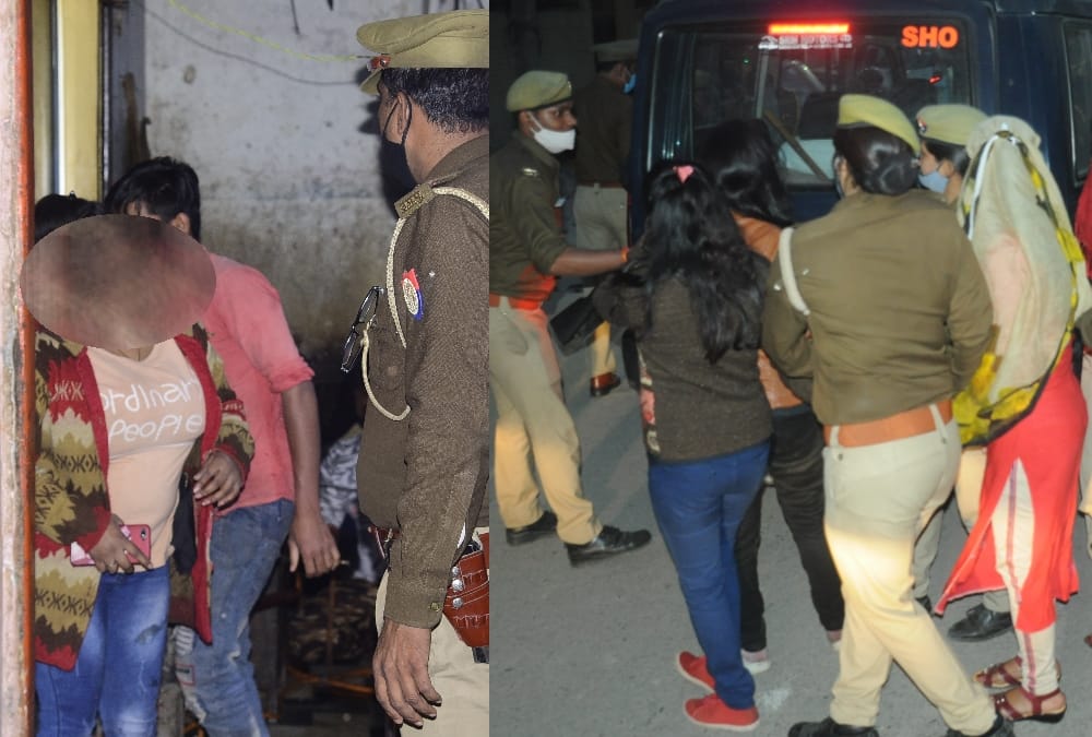 sex racket was running in some colonies in Lucknow.