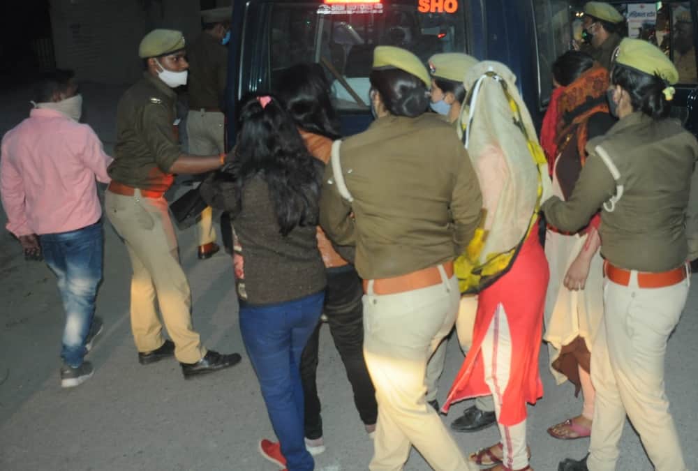 sex racket was running in some colonies in Lucknow.