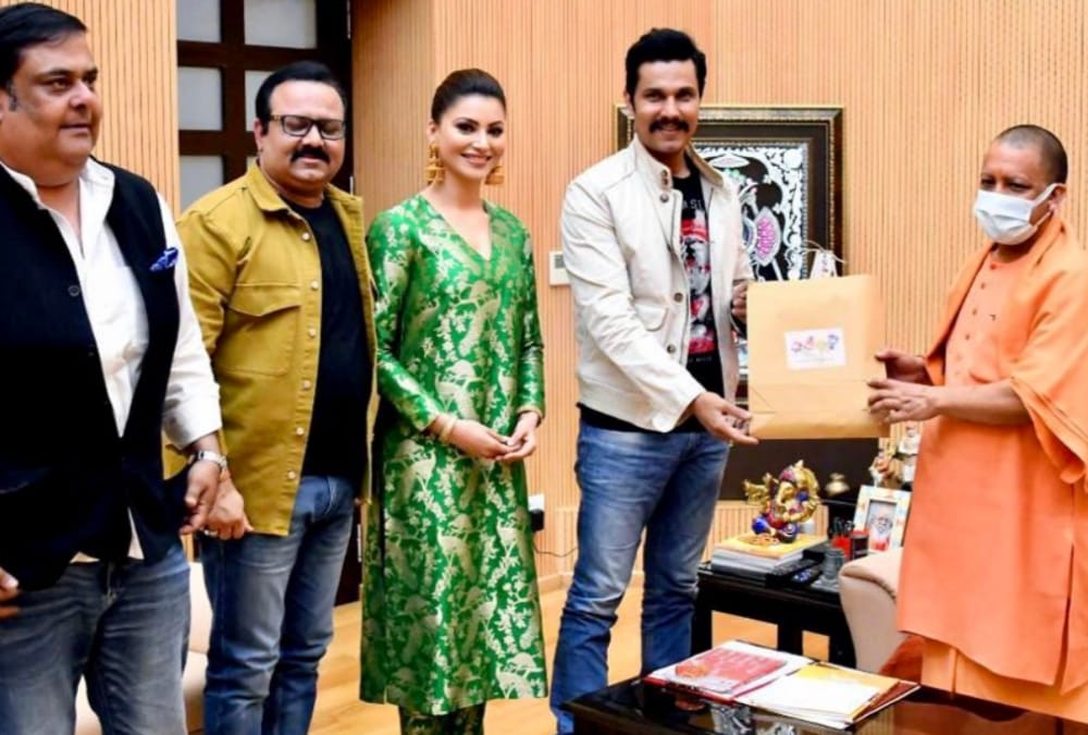Web series inspector Avinash team meets to CM Yogi Adityanath.