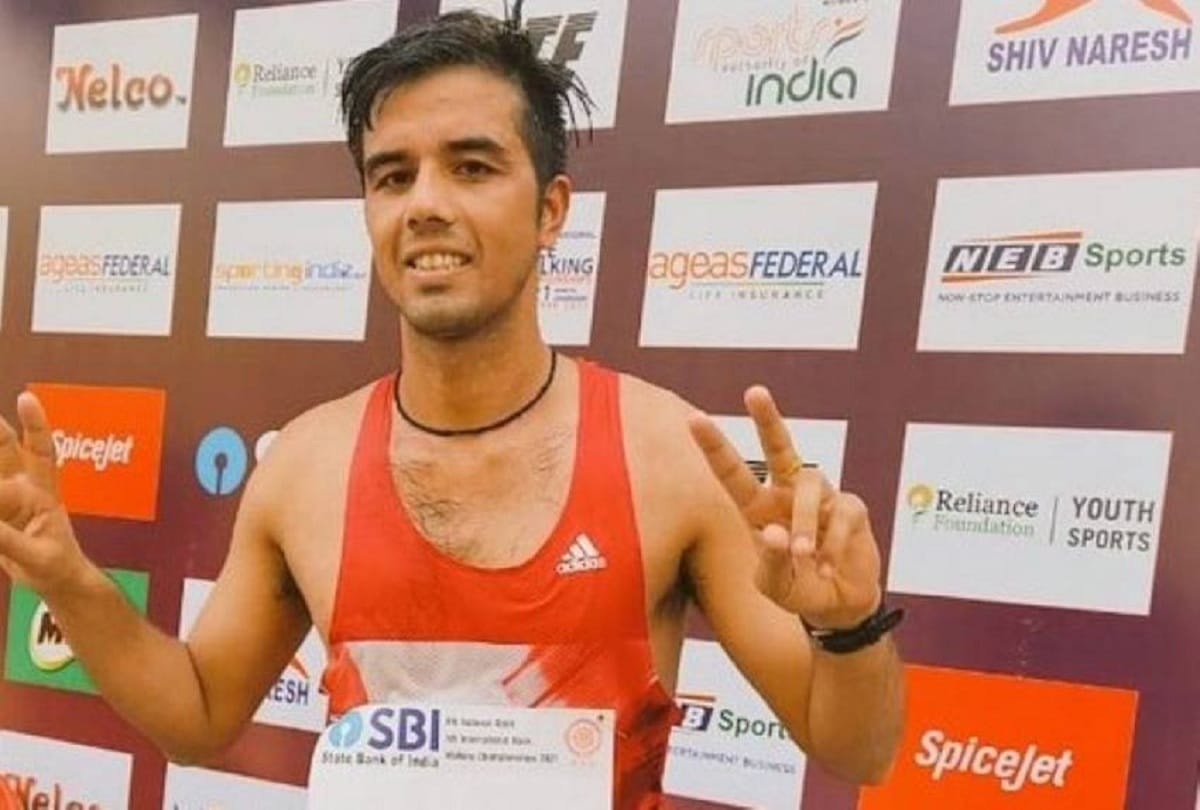 Olympian manish rawat wins gold in 35 walking race
