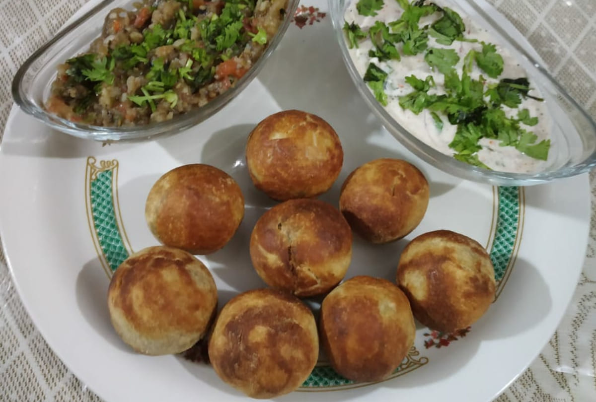 make litti chokha in appam pan