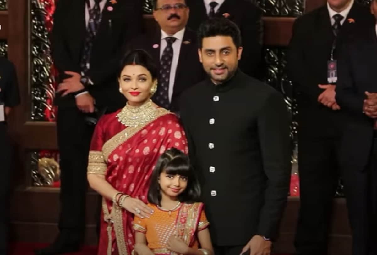 Aishwarya Rai dances to Desi Girl with Abhishek Bachchan and Aaradhya at Shloka Shetty's wedding