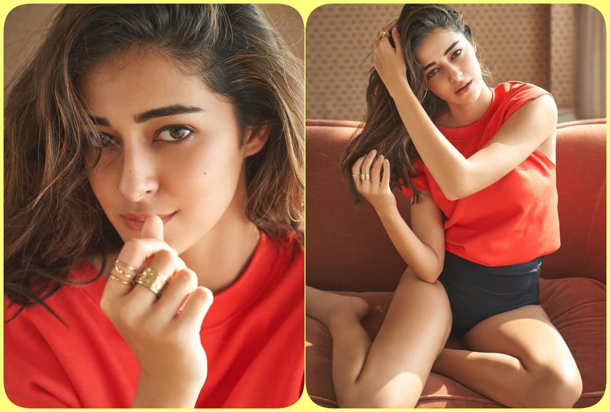 Ananya panday looks red hot in her red dress on valentine's, shares picture on Instagram PHOTO INSIDE