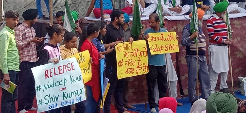 Demand to release Nodeep and Shiv Kumar