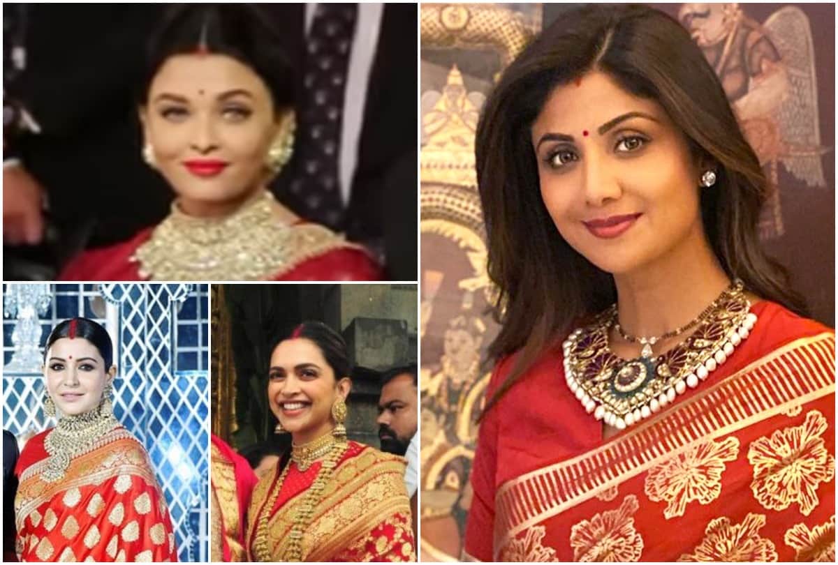 From Priyanka chopra to Aishwarya Rai,  Times where Actresses wearing sindoor look went viral