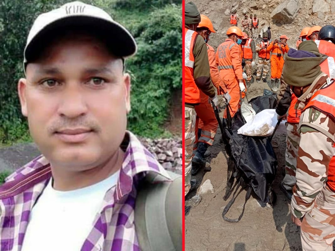 Uttarakhand Chamoli News : after eight day alam singh dead body found in tapovan tunnel, family in shock