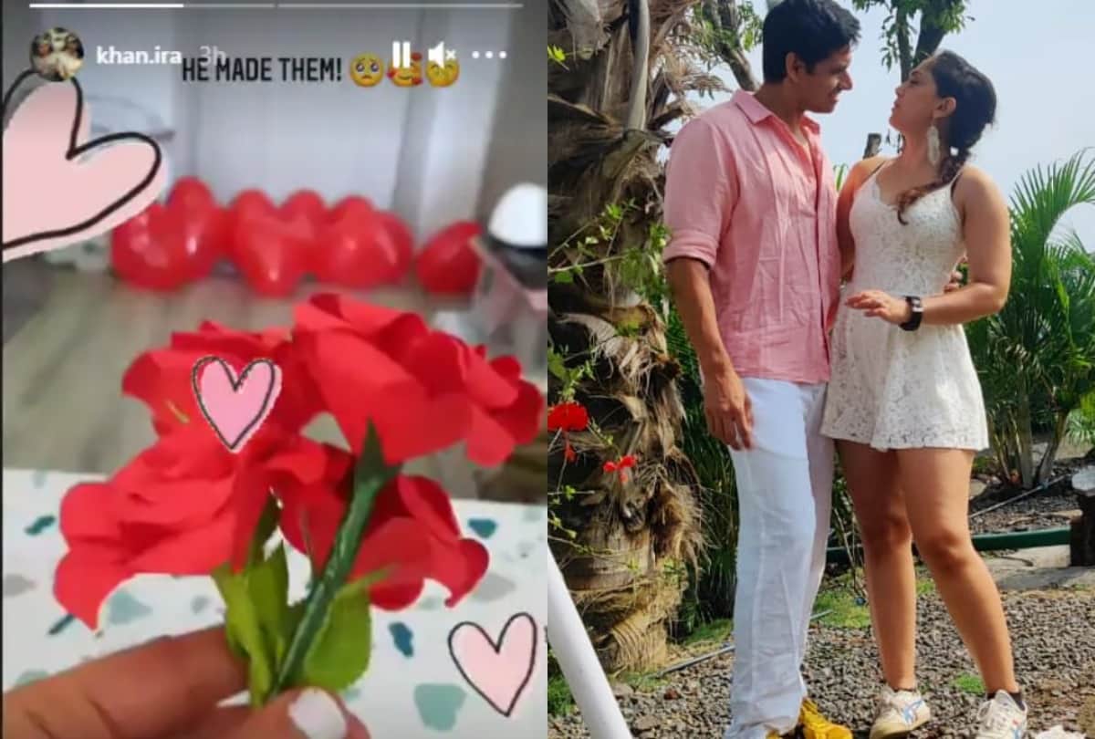 Aamir Khan Daughter Ira Khan Valentines Day Celebrations With Boyfriend Nupur Shikhare Pics Goes Viral