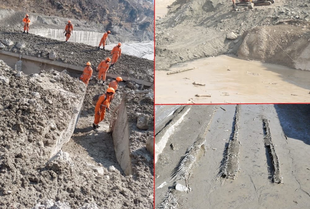 Uttarakhand Chamoli news: Many people may have buried under swamp in barrage site