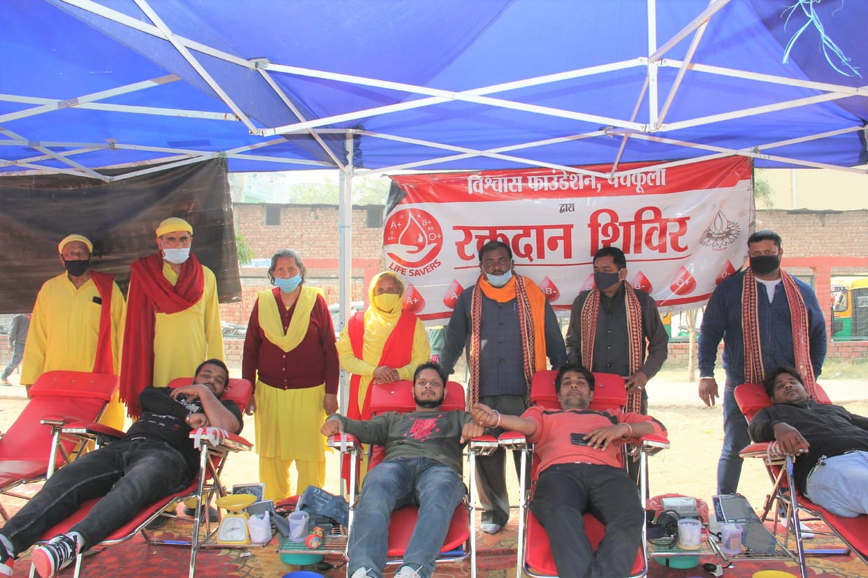 40 people donated blood