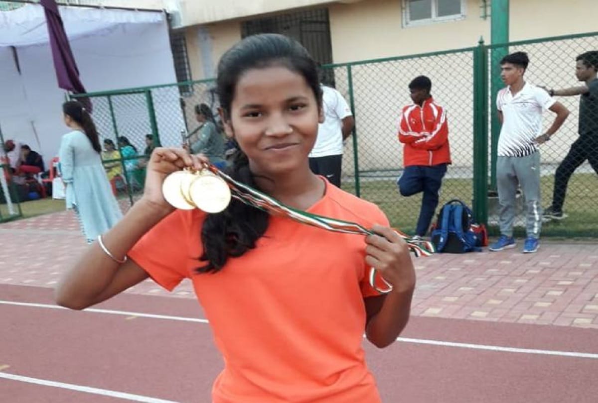 munita prajapati workers daughter wins national athletics championship