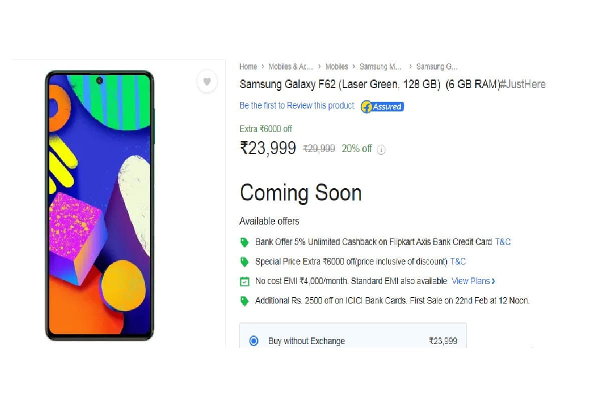 Samsung Galaxy F62