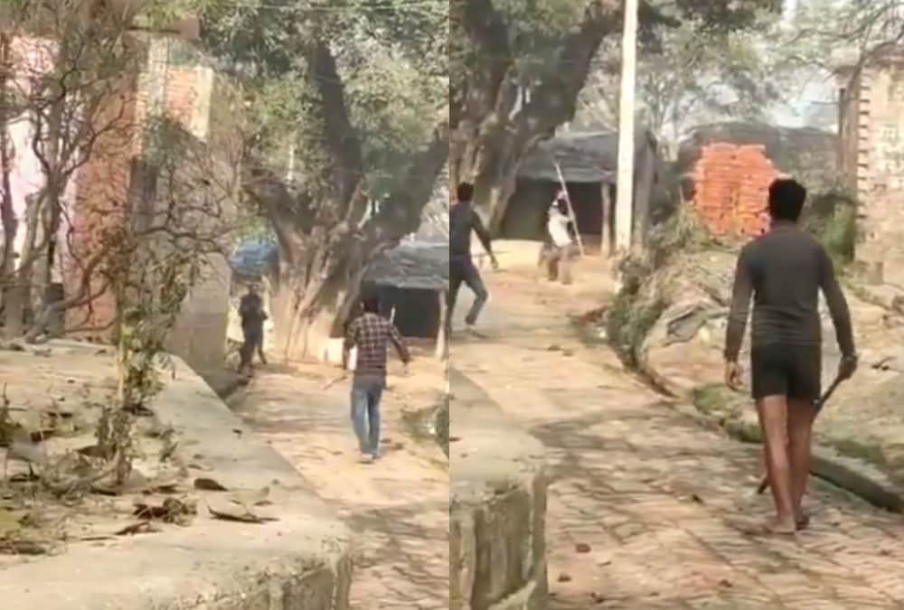 Clash between two groups in Pisawan thana kshetra Sitapur.