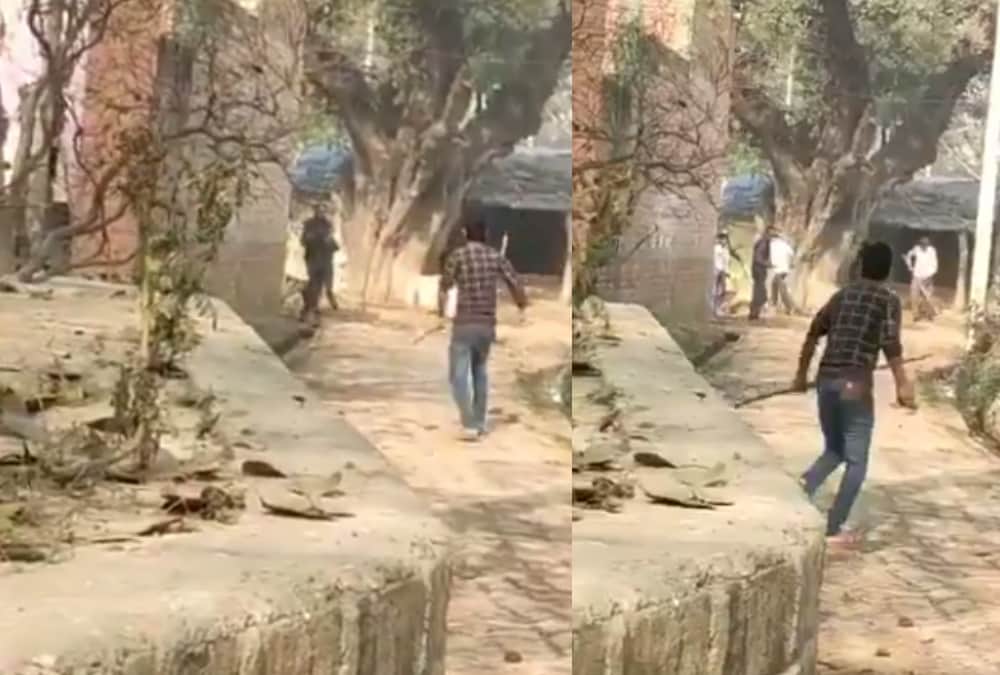 Clash between two groups in Pisawan thana kshetra Sitapur.