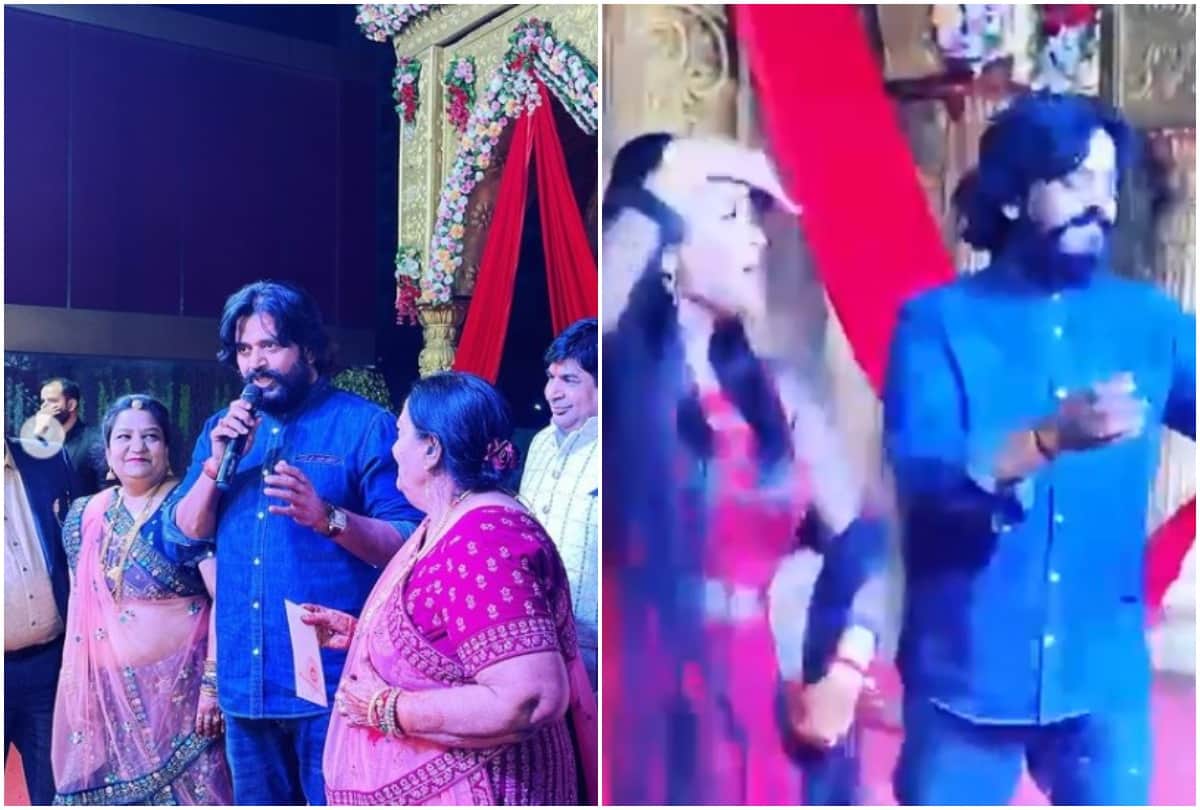 Ravi Kishan attends Actress Shubhi sharma's sister wedding, dances on Bhojpuri songs