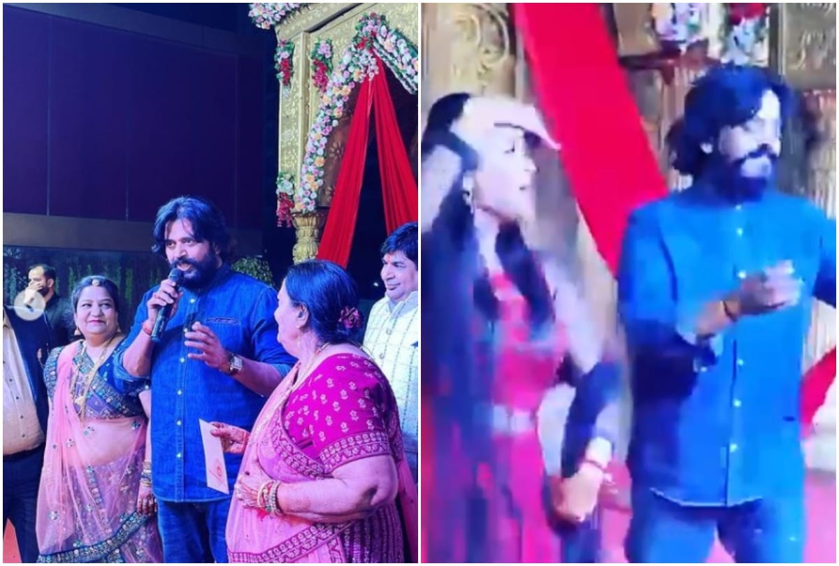 Ravi Kishan attends Actress Shubhi sharma's sister wedding, dances on Bhojpuri songs