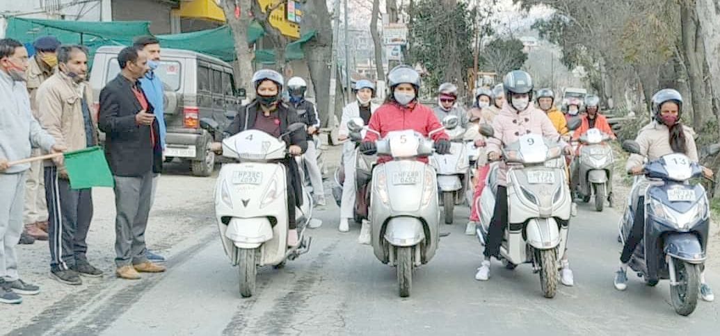 Pallavi winner in scooty race
