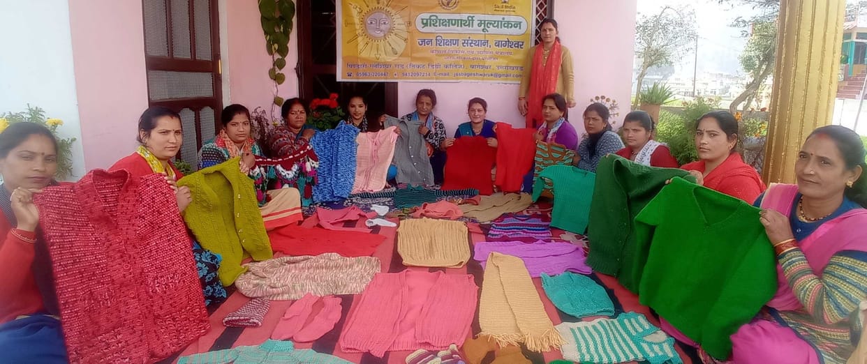 Women learned the nuances of traditional handicrafts