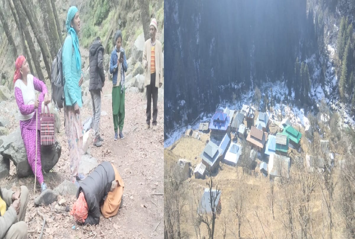 A woman groaning with stomach pain lifted on the back for 25 km to the road