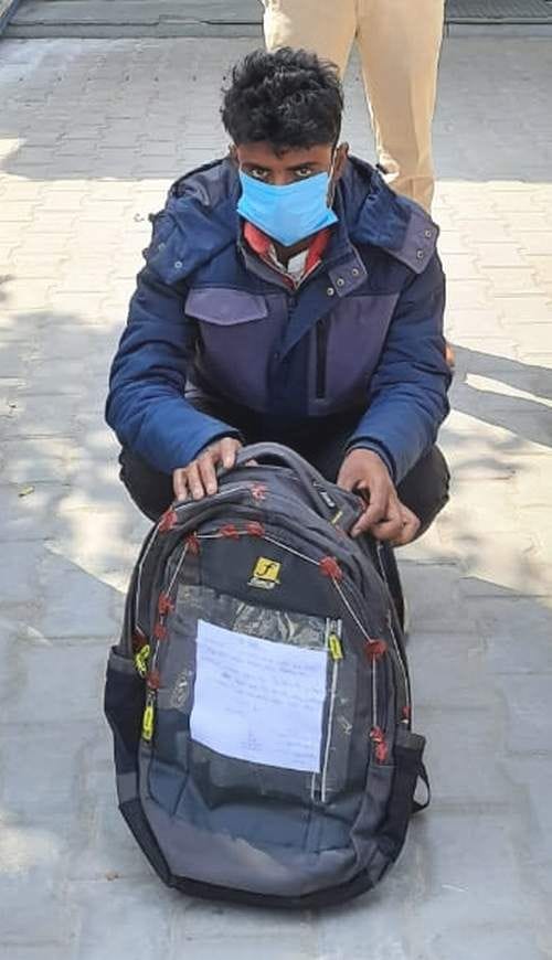 A youth arrested with two kilos of cannabis