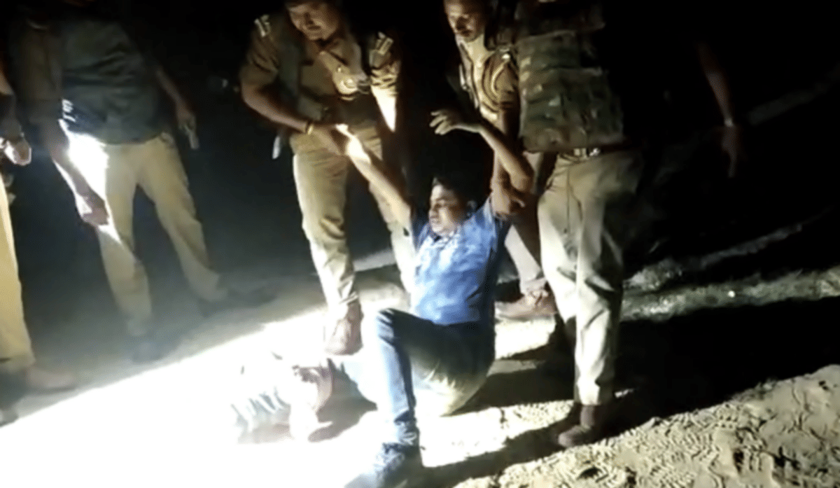 police encounter in azamgarh one criminal injured arrested