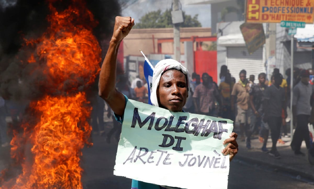 large protest in the Haitian capital called to demand the resignation of President Jovenel Moïse