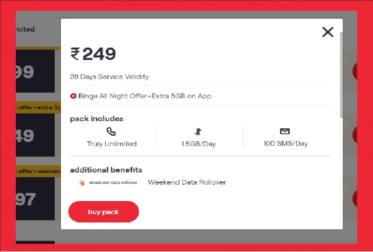 VI FREE DATA OFFER