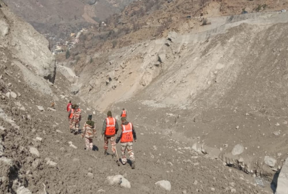 Uttarakhand Chamoli news: SDRF Set up Water level Alarm System in rishi ganga after disaster