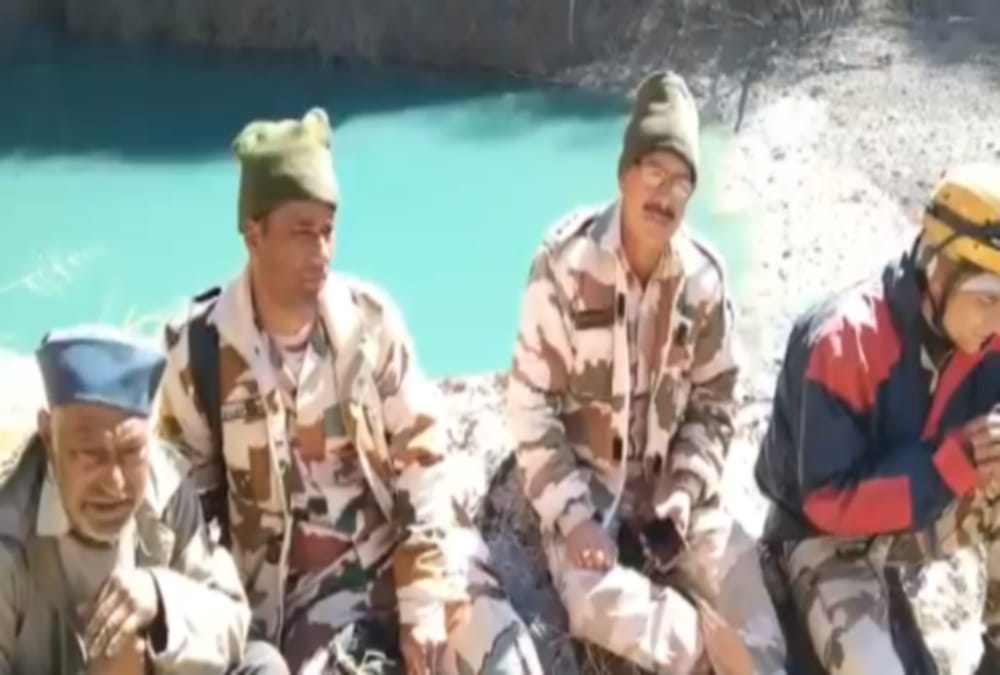 Uttarakhand Chamoli news: SDRF Set up Water level Alarm System in rishi ganga after disaster