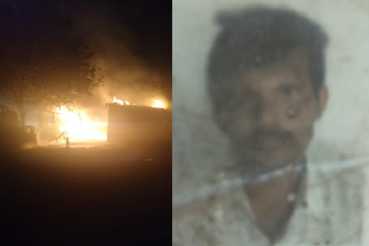 worker burnt alive in a stall near by highway in Muzaffarnagar