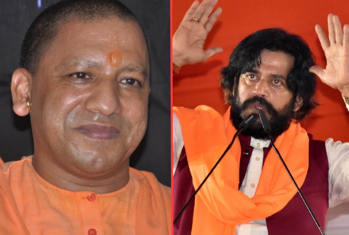 CM Yogi Adityanath laughed at statement of BJP MP Ravi Kishan in Gorakhpur