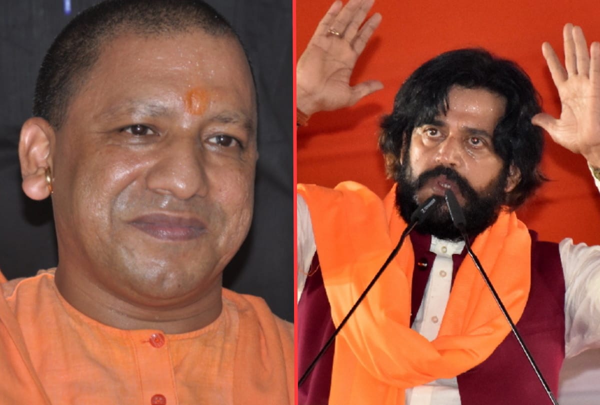 CM Yogi Adityanath laughed at statement of BJP MP Ravi Kishan in Gorakhpur