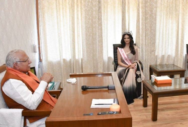 Femina Miss Grand India winner Manika Shyokand became Brand Ambassador of Mera Paani Meri Virasat scheme